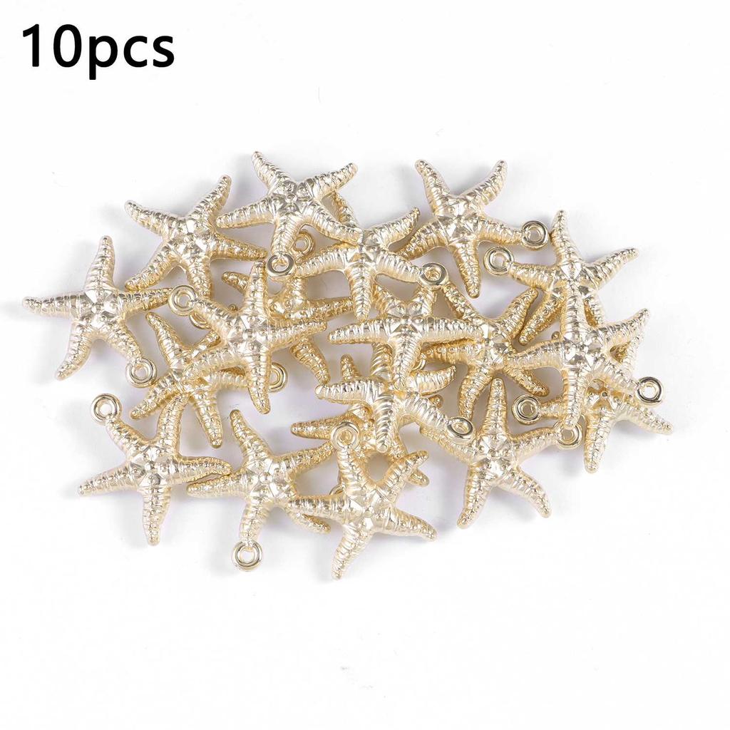 30/100 Random CCB Starfish Shells, Diy Jewelry Accessories Bracelet Earrings, Pendant Alloy