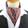 Pánská kravata Žakárová Květinová Paisley Pánská kravata Svatba Formální Ascot Šátek Samozavazovací Britský Gentleman Polyester Měkká kravata Luxusní