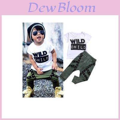 Cozy Newborn Toddler Baby Boys Outfit Soft Cotton Long Sleeve T-shirt And Pants Set