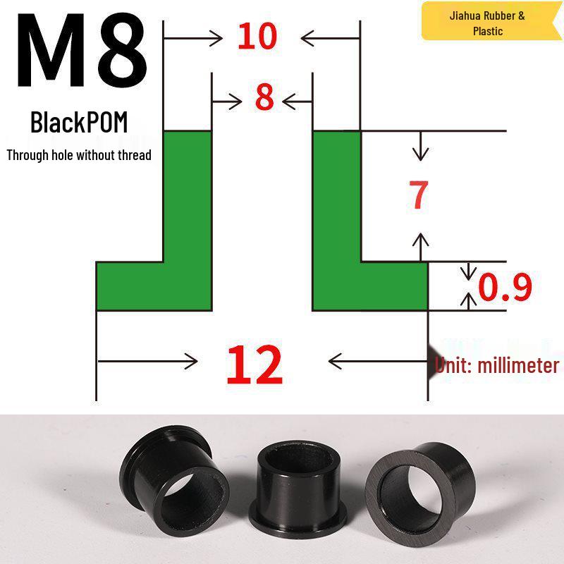 T-förmige Nylon-Dichtungsscheibe M3-M35 Gewinde Isolierabstandshalter