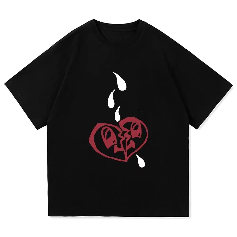 

Damiano David Fun Little Fear T-shirt 2025 Summer Clothing Harajuku Clothing Short-sleeved Shirt Comfortable T-shirt 4XL