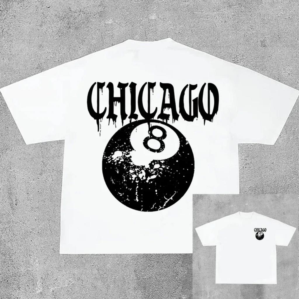 T-shirt Grafiche con Lettere Harajuku Top Y2k Uomo Donna High Street T-shirt Oversize Pro Choice Streetwear Maglietta Vintage Abbigliamento