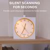 Modern Minimalists Alarm Clock with Builts In Nightlight and Quiet Movement for Home Decors Battery Operated Table Clock