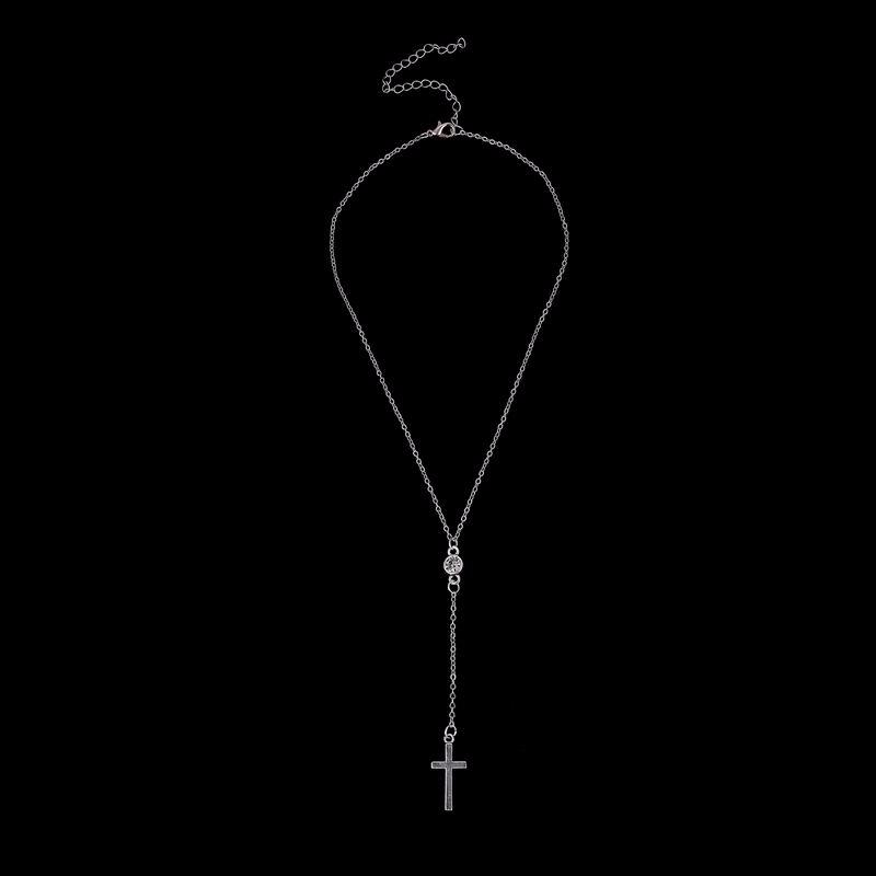 Bijoux chrétiens faits à la main, ras du cou en cristal fin, pendentif croix, colliers pour femmes, cadeaux catholiques, nouvelle collection