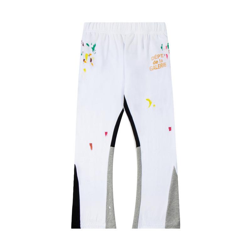 GALLERY DEPT Men's Classic Hand-Painted Splatter Graffiti Cotton Sweatpants