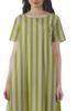 Moomaya Printed Sun Dresses Women Short Sleeve Cotton Flex Party Dress
