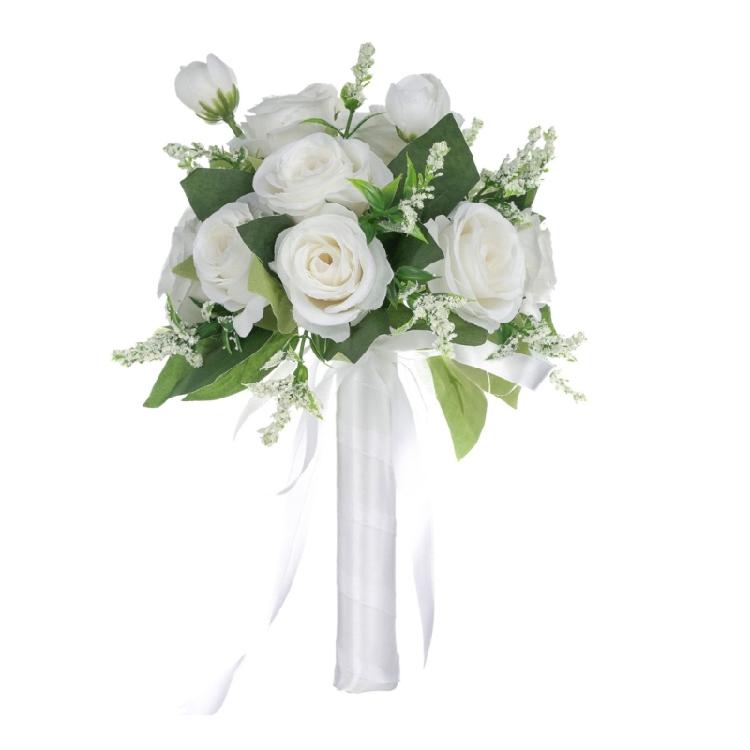 Artificial Vintage Flowers Bouquet Wedding Ceremony Bouquet Beautiful Bouquet for Bridal Shower Ceremony