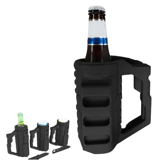 Yousheng Assault-Style Tactical Insulation Sleeve Portable Lightweight Party Beverage Holder with Bottle Opener Beer Bottle 12oz Slim Cans Holder