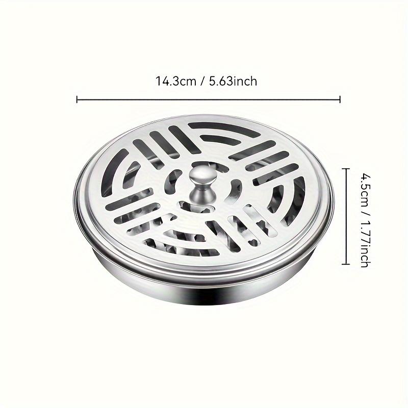 Stainless Steel Mosquito Coil Holder-Fireproof & Heat Resistant Tray for Safe Indoor/Outdoor Use,Home Office Apartment Essential
