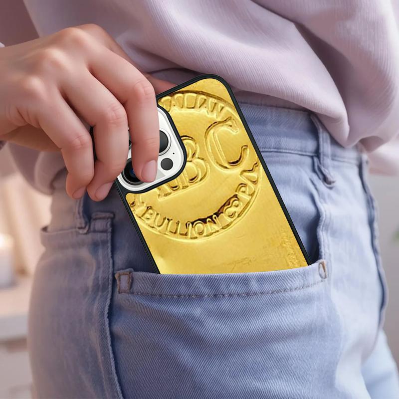 Switzerland Fine Gold Phone Case For iPhone 17 Air 15 16e 14 13 Pro Max Coque 12 11 Pro Max PLUS cover