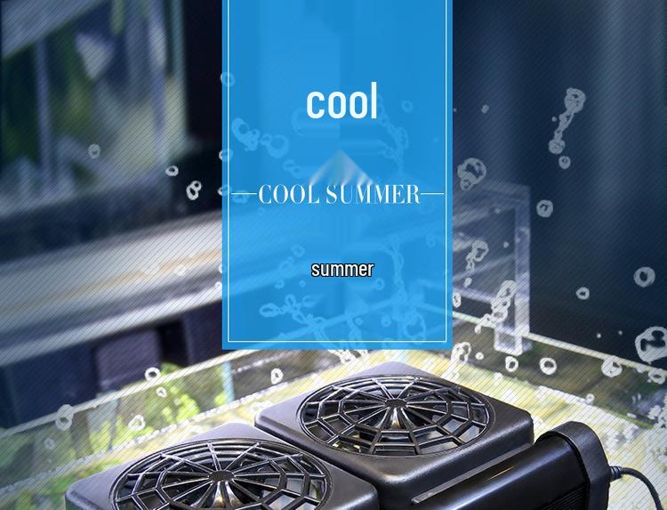 Aquarium Cooling Fan for Fish, Shrimp, & Water Plant Tanks - Silent Operation