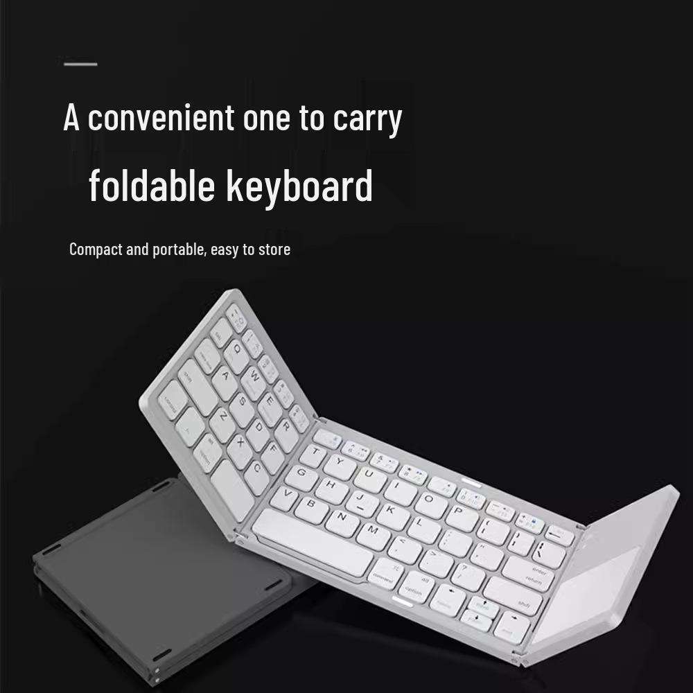 Portable Foldable Bluetooth Keyboard & Mouse Combo with Touchpad for Mobile Devices