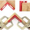 2pc 90 Degree Positioning Square Right Angle Clamp Aluminum L Block W/ Scale Woodworking Clamp Tool for Picture Frame Box Drawe