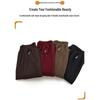 Mom's High-Waisted Striped Corduroy Pants - Spring & Autumn Casual for Middle-aged & Elderly