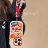 Applicable To Apple 15 Mobile Phone Case iPhone14promax Hamburger Lanyard 17/16 High Value Girls 13/12