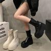 2025 New Autumn and Summer Foreign Thick-soled Martin Boots Korean Version of Thin Boots Women Look Good and Versatile Small People Look Thin Fashion