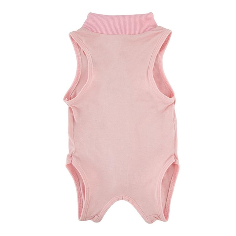 Pet Recovery Suit for Cats After Surgeries Protects Abdominal Area from Licking Features Tailored Opening for Male Cats
