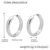 Nivora 18K Gold Plated Polished Smooth Women Hoop Earrings High Quality Stainless Steel Hypoallergenic Earring For Women Jewelry