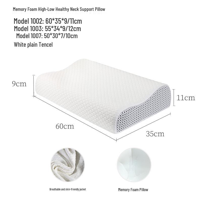 Wave Memory Foam Neck Support Pillow for Home & Hotel