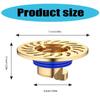 2Pcs Copper Floor Drain Bathroom Sewer Dectable Drainer Hair Catcher Washing Machine Ground Leakage Easy to Use