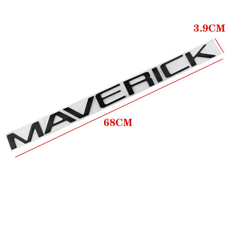 Car 3D ABS Tailgate Rear Trunk Body Badge Emblem Decals Sticker Nameplate For Ford Maverick  2022 2023 Letters