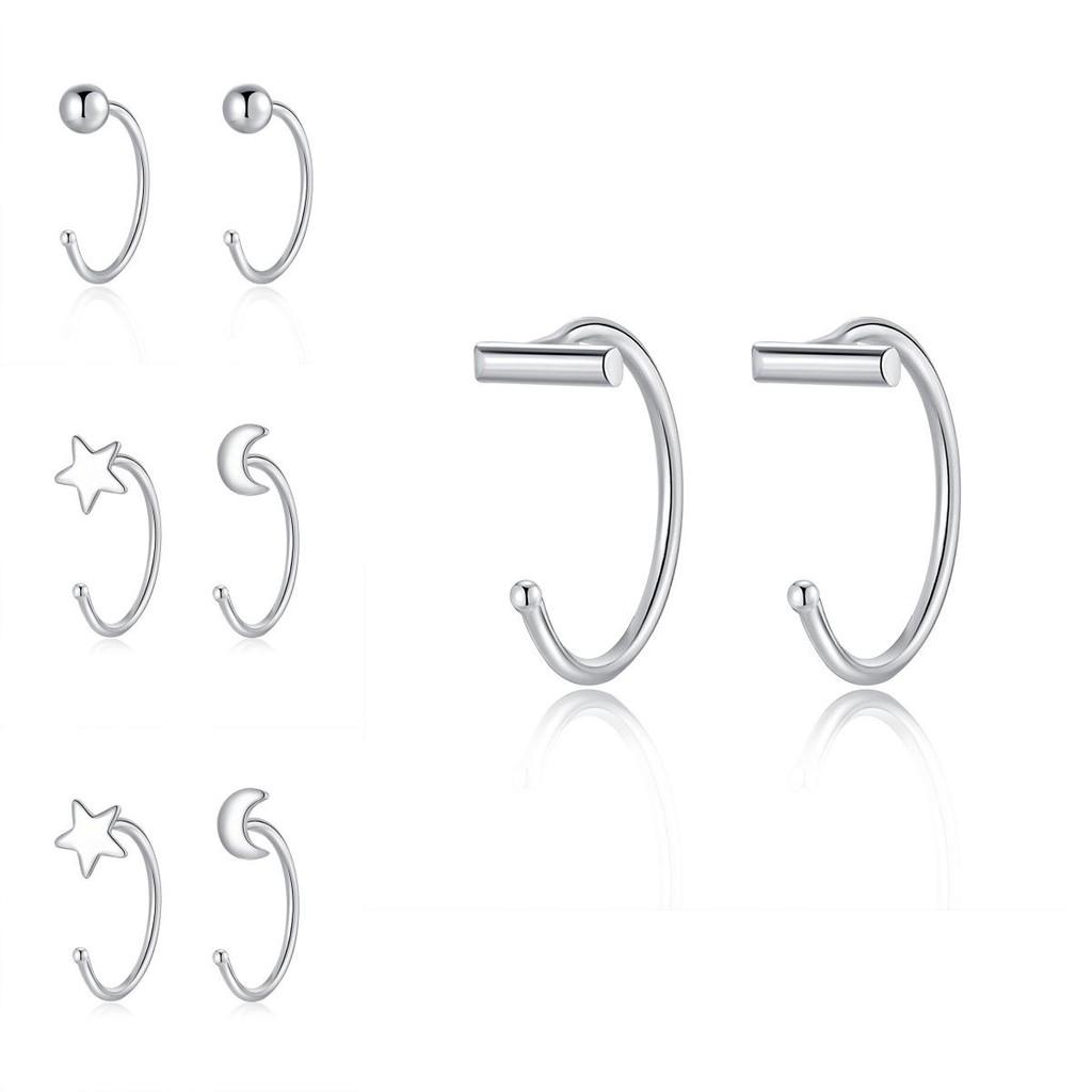 Charming Silver-plated Small Earrings With Cute Bowknot Design Perfect For Everyday Elegance