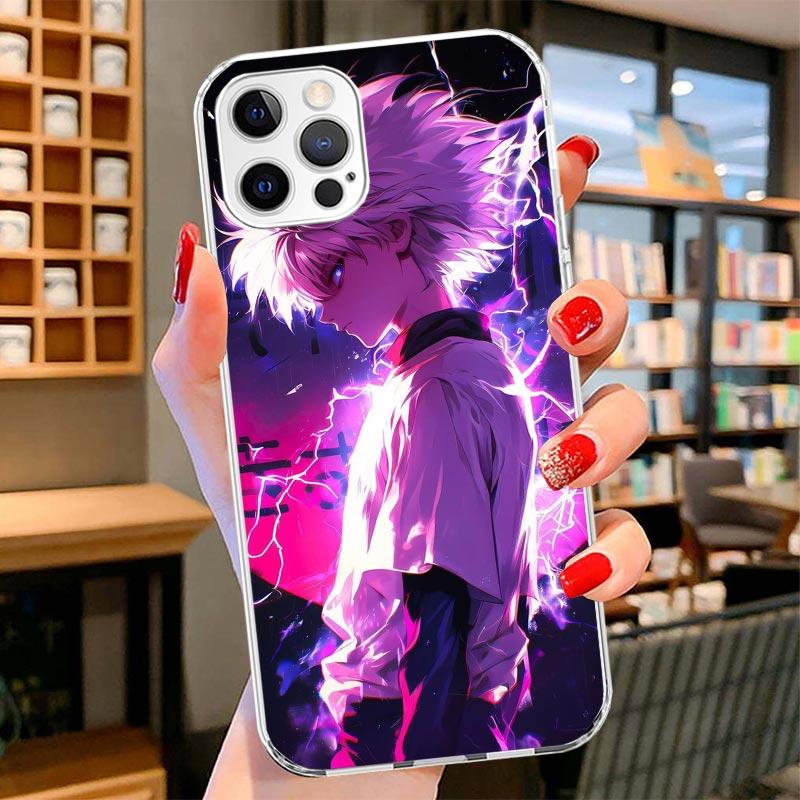 Huner X-Hunters Killua Cover Phone Case For iPhone 16 17 Air 15 14 Pro Max 16E Phone Case 13 Mini 12 11 7 SE 8 Print Pattern Fit