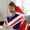 Coperta morbida Union Jack in pile Sherpa, calda per l'inverno