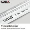 Yiertuo Aluminum Alloy 90° Protractor Stainless Steel Woodworking Angle Ruler