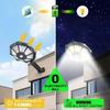 Outdoor Solar Flood Light 168LED Motion Sensor IP65 Waterproof Octagonal Design Dusk to Dawn 360° Adjustable Parking Lot Lights