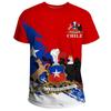 Chile 3D Printing T Shirt Man Summer O-Neck Short Sleeve Oversized Top Casual