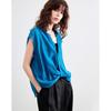 Demana Women's Breathable Lyocell Lace Lapel Shirt