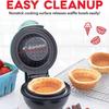 Electric Waffle Bowl Maker For Breakfast Indicator Light And Cool Touch Handle, Perfect For Homemade Ice Cream Cups & De US