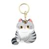 Pu Leather Keychain Holder Compatible With Airtag, Cute Pet Cat And Dog Gps Tracker Case Charm Key Ring