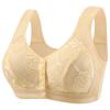 Plus Size Bra for Mature Women Front Closure Thin Tank Top Bra Wireless Comfortable Supportive Full Coverage Everyday Underwear