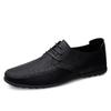 Scarpe da Uomo in Pelle Moda Formale Scarpe da Uomo Mocassini Italiani Traspiranti Scarpe da Guida da Uomo Nere Taglia Plus Zapatos Para Hombres