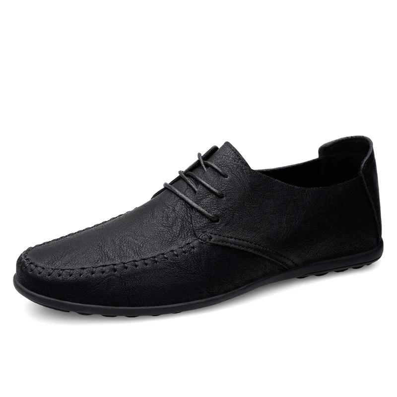 Scarpe da Uomo in Pelle Moda Formale Scarpe da Uomo Mocassini Italiani Traspiranti Scarpe da Guida da Uomo Nere Taglia Plus Zapatos Para Hombres
