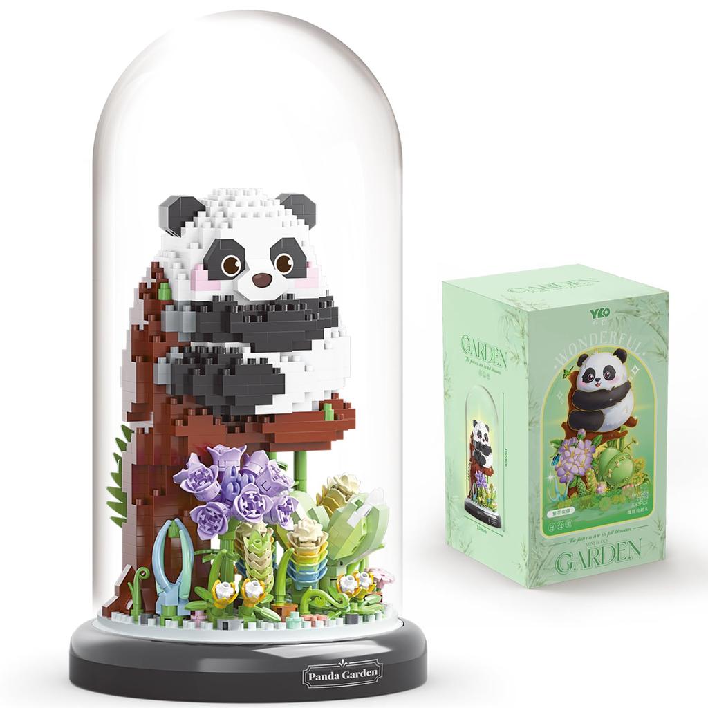 Panda Flower Building SetBonsai Tree Party Favors for Kids Animal Building Blocks Valentines New Year Easter Birthday Gift for Boys Girls Age