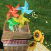 10-20PCS/Set 19CM Size Windmills Random Mix Color Plastic Self-assembly Windmill Home Wall Garden Parterre  Party Decoration ZYF