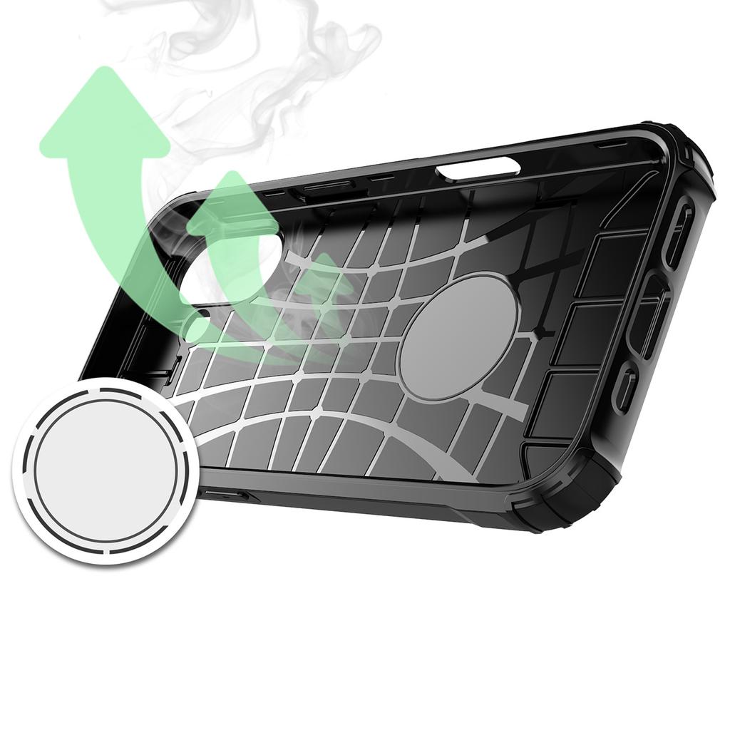 Etui pancerne na iPhone 17 Hybrid Armor - czarne