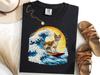 Devon Rex Surfing The Great Wave Off Kanagawa Shirt, Japanese Devon Rex Surf Tee, Cat Lover Gift