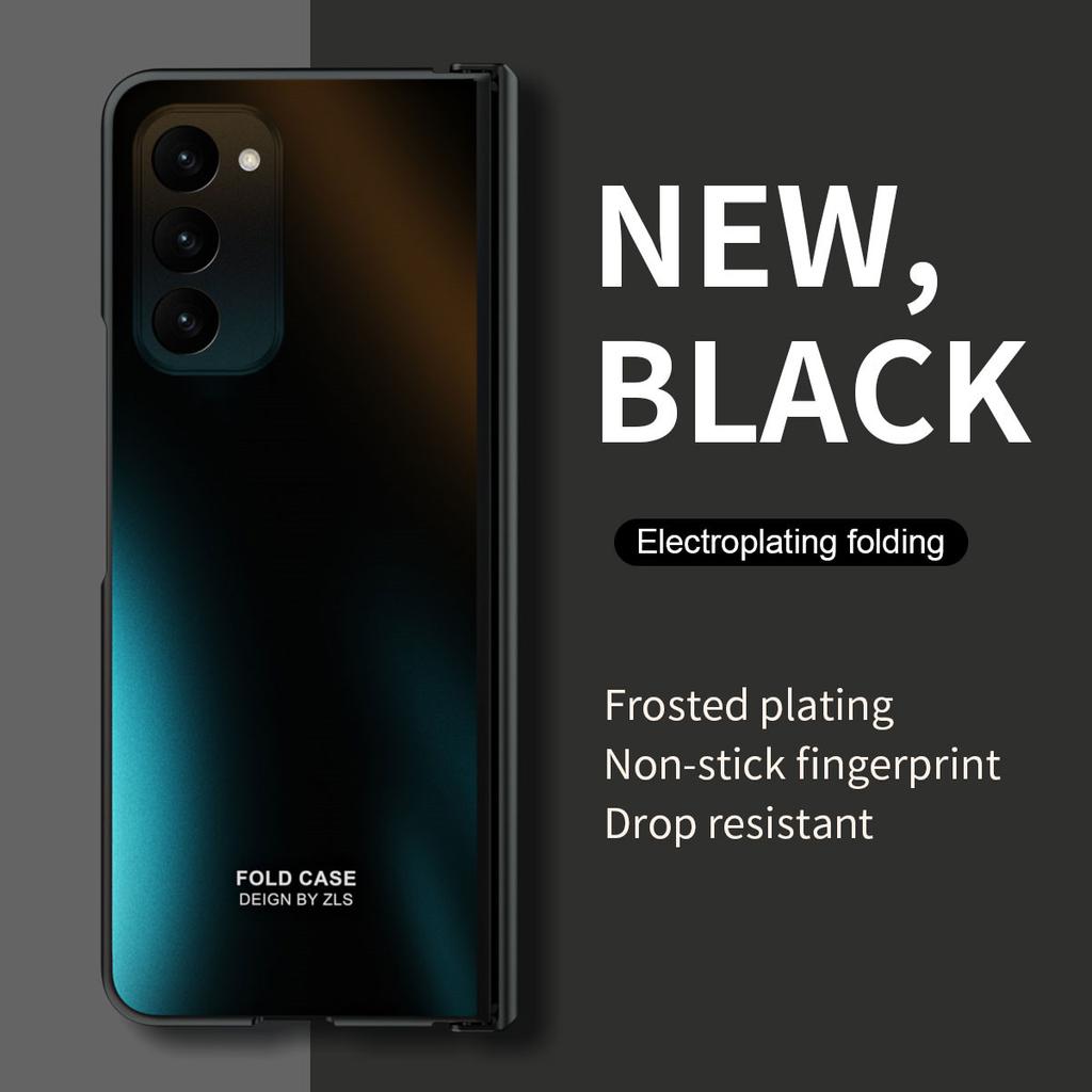 For Samsung Z Fold 5 Folding Protection Hinge Cell Phone Case for Samsung Galaxy Z Fold 5 Fold5 Full Body Glass Film