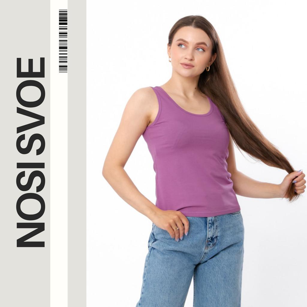 Sleeveless Top for Women – Breathable Cotton Lycra, Summer, 8187-036-1 HC