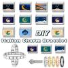 New Classic Hari Raya Haji Element Moon Sheep Pattern Italian Charm Links Fit 9mm Bracelet Stainless Steel DIY Making Jewelry