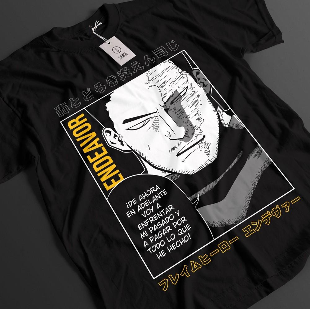 

My Hero Academia Shirt Endeavor Tshirt Dabi Bakugo Top Todoroki MHA Unisex Tee 2XL