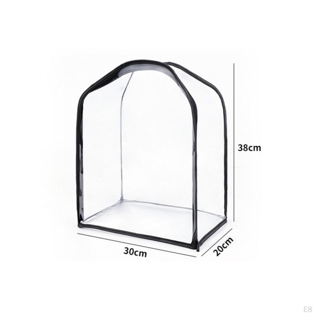 Handbag Storage Cover Transparent with Zipper Clear Purse Protector