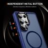 Camera Lens Kickstand Holder Shockproof Case for Samsung Galaxy S26 S24 S25 S23 Plus Ultra For Magsafe Matte Bumper Armor  Cover