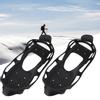 1 Pair Universal 24 Teeth Anti Slip Ice Cleat Shoe Grips Spikes Cleats Crampons for Hiking ClimbingL:39 42