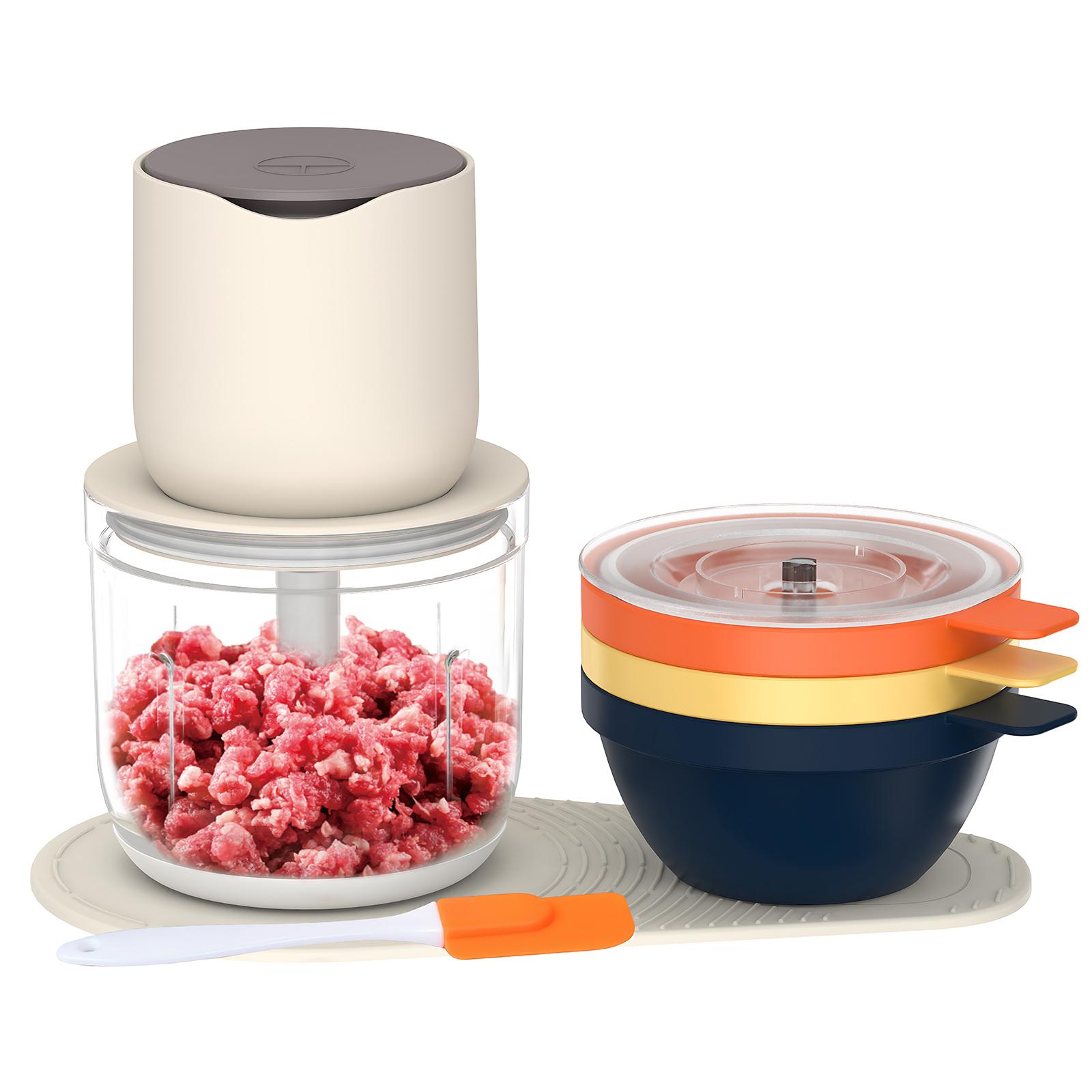 

Многофункциональный измельчитель овощей с контейнером 600 мл, 150 Вт, 1500 мАч, перезаряжаемый электрический мясорубка