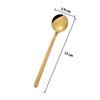 6 pièces 13 cm Cuillère à café en acier inoxydable Ronde Polissage miroir Cuillère à café Pour remuer Sucre Lait Dessert Cappuccino Bistro Usage domestique